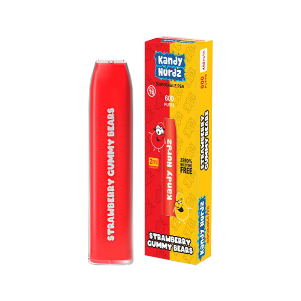 0mg Kandy Nurdz Bar Disposable Vape Pen 600 Puffs