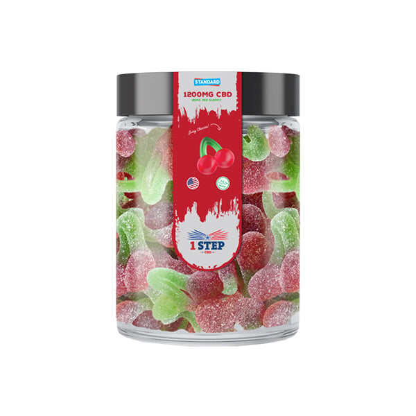 1 Step CBD Standard Gummies 1200mg (400g) (BUY 1 GET 1 FREE)