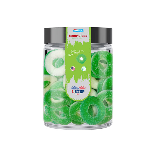 1 Step CBD Standard Gummies 1200mg (400g) (BUY 1 GET 1 FREE)