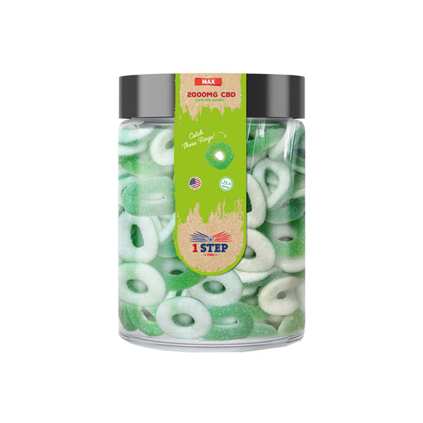 1 Step CBD Max Gummies 2000mg (400g) (BUY 1 GET 1 FREE)