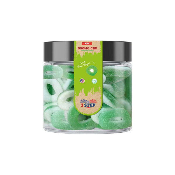 1 Step CBD Max Gummies 500mg (100g) (BUY 1 GET 1 FREE)