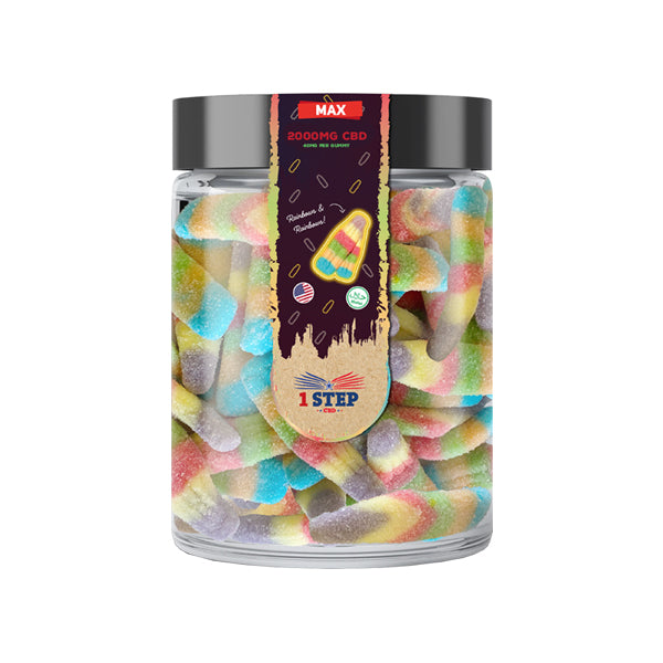 1 Adım CBD Max Neon Gummies 2000mg (400g) (1 SATIN AL 1 BEDAVA)