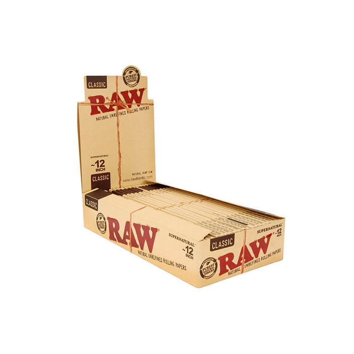 20 papeles de fumar Raw Classic Supernatural de 12 pulgadas