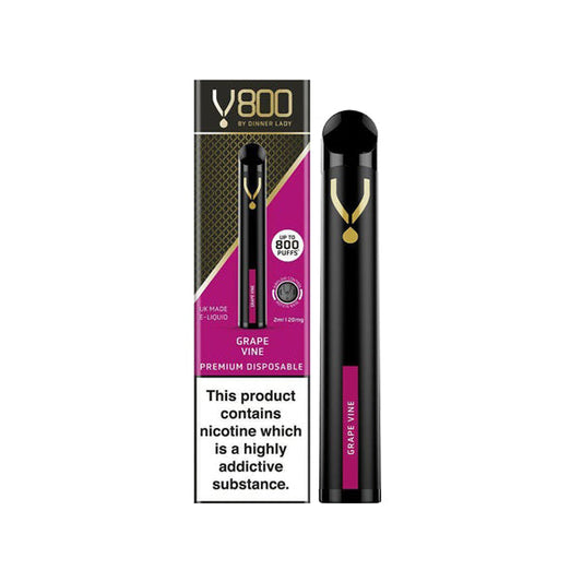 20mg Dinner Lady V800 Disposable Vape Pen 800 Puffs