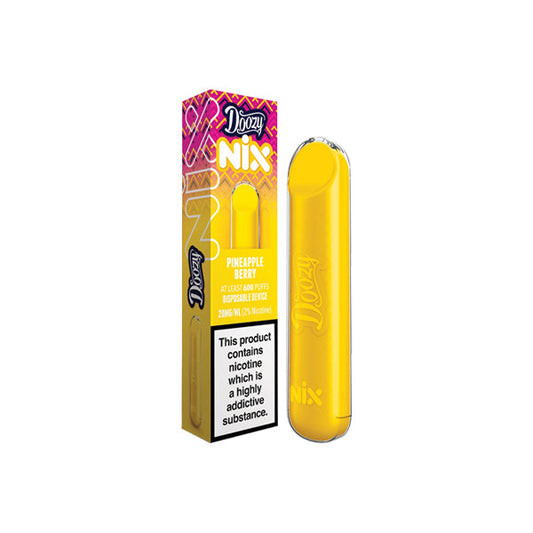 20mg Doozy Nix Disposable Vape Device 600 Puffs