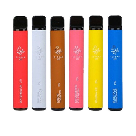 20mg ELF Bar Tek Kullanımlık Vape Pod 600 Puf