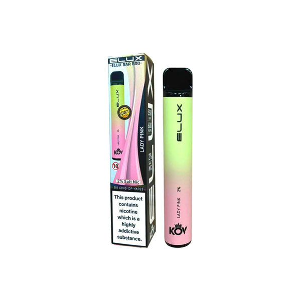 20mg Elux KOV Bar Legacy Series Disposable Vape Device 600 Puffs