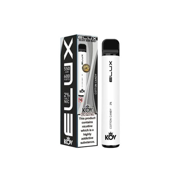 20mg Elux KOV Bar Legacy Series Disposable Vape Device 600 Puffs