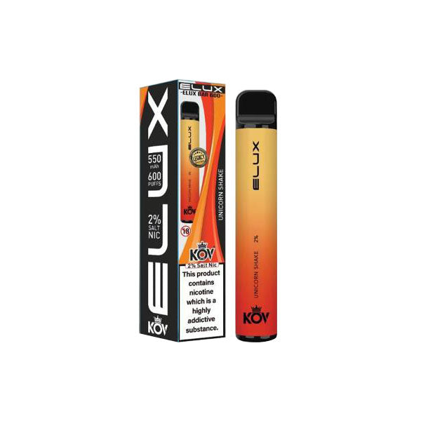 20mg Elux KOV Bar Legacy Series Disposable Vape Device 600 Puffs