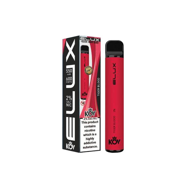 20mg Elux KOV Bar Legacy Series Disposable Vape Device 600 Puffs