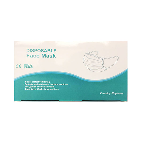 Mascarilla facial higiénica de 3 capas