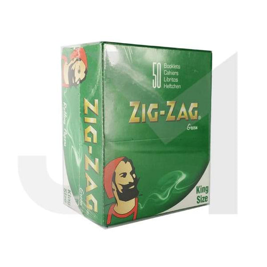 50 Zig-Zag Yeşil King Size Rolling Kağıtları