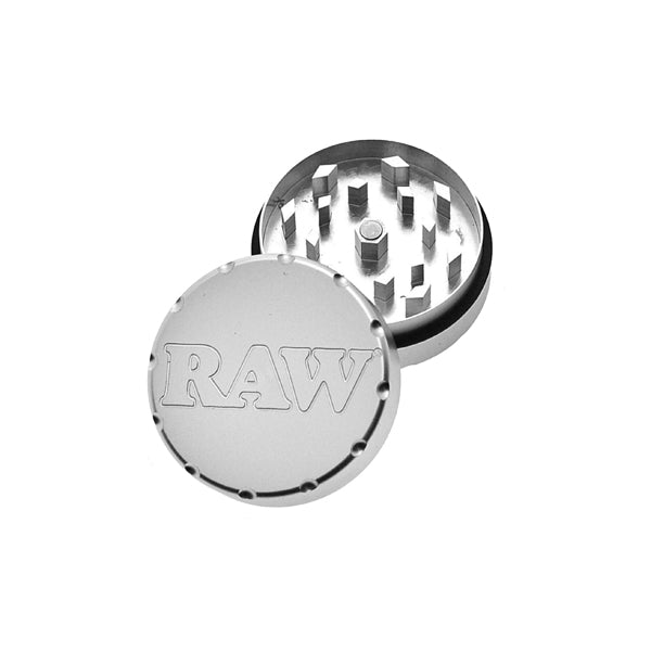 2 Parts Raw Super Shredder Aluminium Herb Grinder - Large