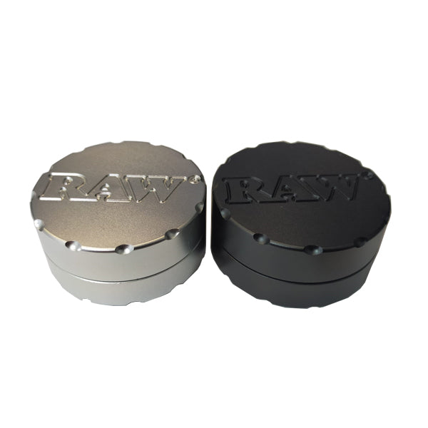 2 Parts Raw Super Shredder Aluminium Herb Grinder - Large