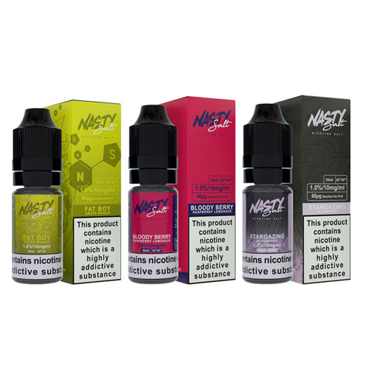 Nasty Salt 10mg 10ML Sabor Nic Sal (50VG/50PG)