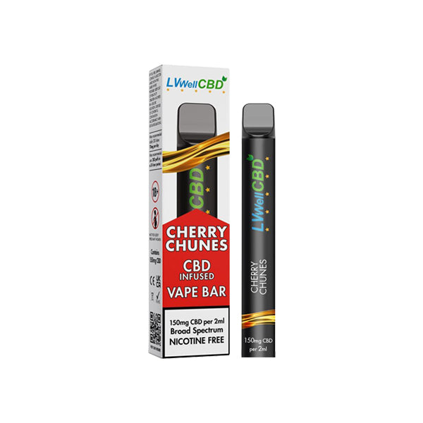 LVWell CBD 150mg Disposable CBD Vape Bar 600 Puffs