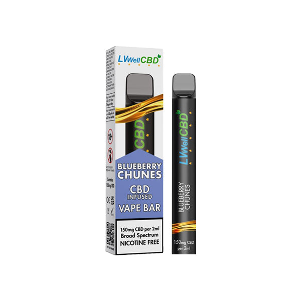 LVWell CBD 150mg Disposable CBD Vape Bar 600 Puffs