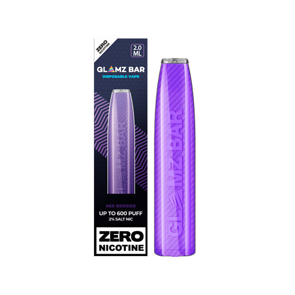 0mg Glamz Bar Disposable Vape Pen 600 Puffs