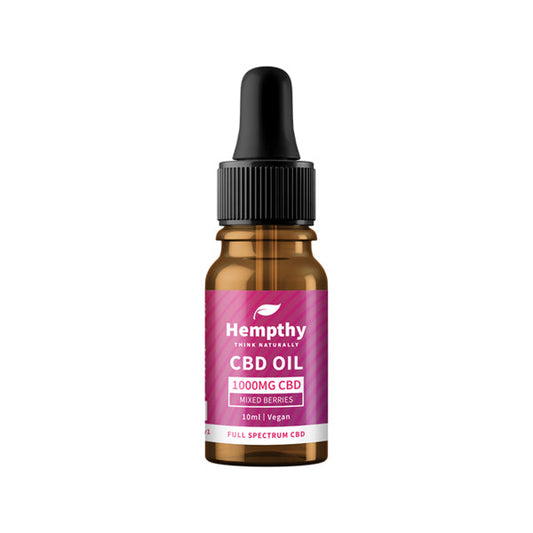 Hempthy 1000mg CBD Oil Full Spectrum Bayas mixtas - 10ml