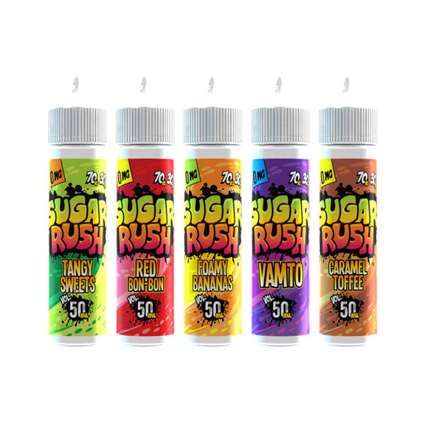 Sugar Rush 0mg 50ml Kısa Doldurma (70VG/30PG)