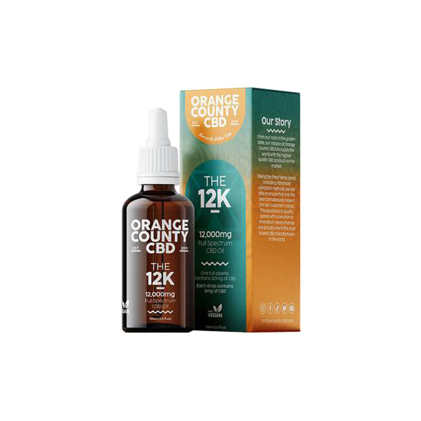 Orange County CBD 12000mg Full Spectrum CBD Oil - 100ml