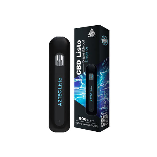 Aztec CBD Listo 500mg CBD Desechable Vape Pen - 1ml 600 Puffs