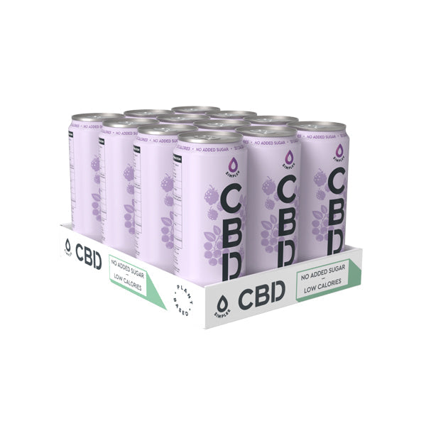 12 x Simplee CBD Wild Berries Lightly Sparkled Drink - 250ml