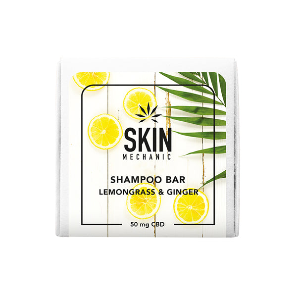 Skin Mechanic 50mg CBD Lemongrass & Ginger Shampoo Bar 100g