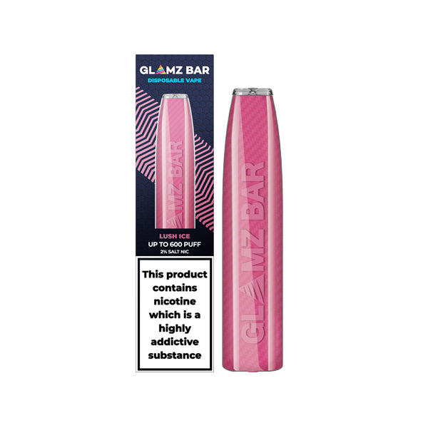 20mg Glamz Bar Disposable Vape Pen 600 Puffs