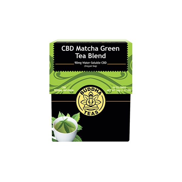 Buddha Teas 5mg CBD Çay Poşetleri - Matcha Yeşil Çay Karışımı