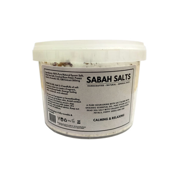 Sabah 500mg CBD Sakinleştirici ve Rahatlatıcı Banyo Tuzları