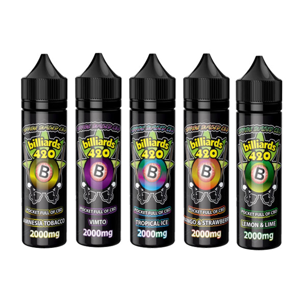 Billiards 420 Terpene Infused 50ml E-Liquid 2000mg CBD