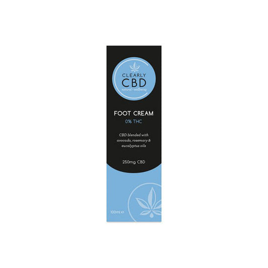 Clearly CBD 250mg CBD Foot Cream 100ml