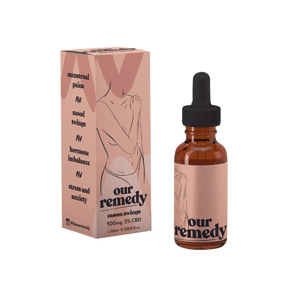 Our Remedy 500mg Natural CBD Oil 10ml - Moon Swings