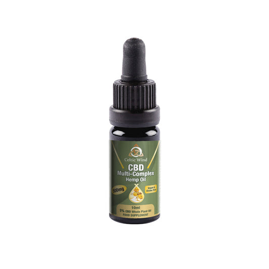 Celtic Wind Crops 500mg CBD Multi-Complex Hemp Oil 10ml (Compre uno y llévese otro gratis)