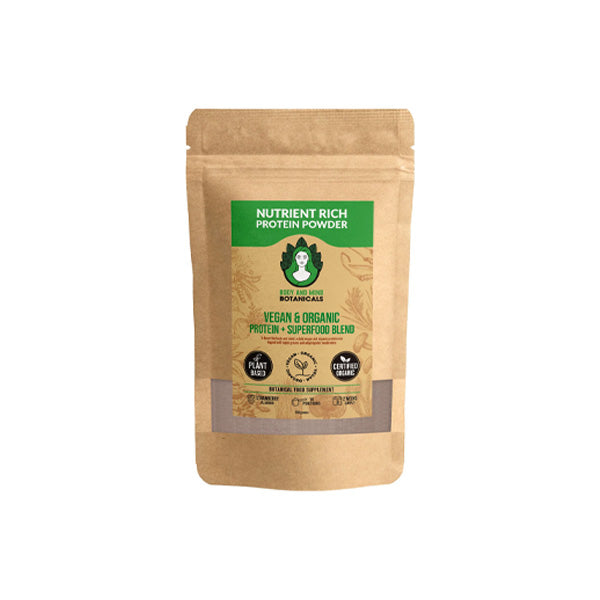 Body and Mind Botanicals Vegan & Organic Protein Powder + Superfood Blend