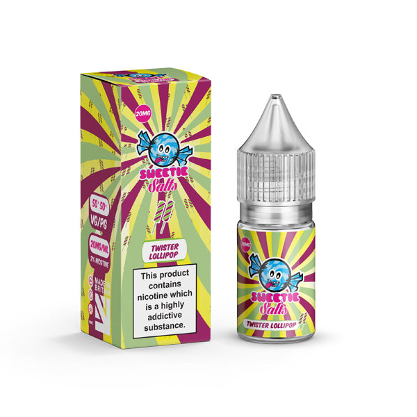 18mg Twister Lollipop de Liqua Vape 10ml Sales Nic con sabor