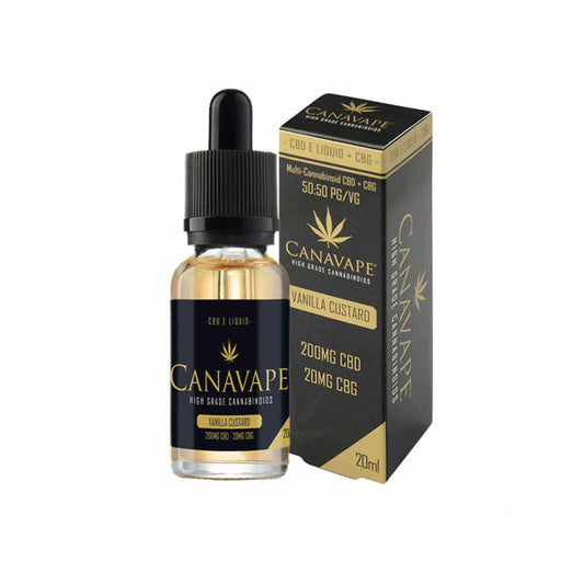 Canavape® 400mg CBD 40mg CBG 20ml E-liquid (50VG/50PG)  (BUY 1 GET 1 FREE)