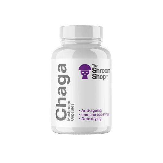 The Shroom Shop Chaga Mushroom 45000mg Cápsulas - 90 Cápsulas