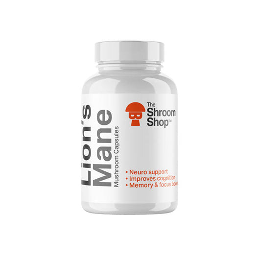 The Shroom Shop Lion's Mane Mushroom 45000mg Capsules - 90 Caps