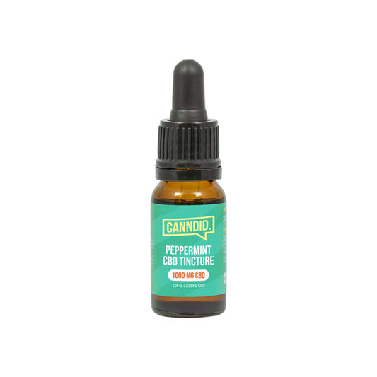 Canndid 1000mg CBD Tincture Oil 10ml - Peppermint (BUY 1 GET 1 FREE)