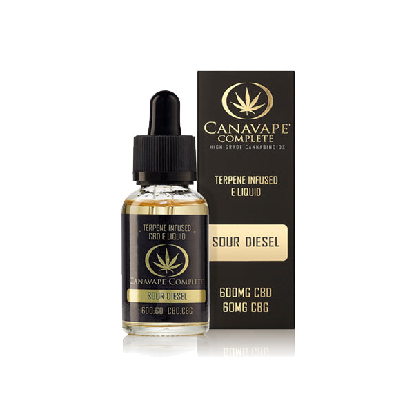 Canavape® Complete 600mg CBD 60mg CBG 30ml E-liquid (70VG/30PG)