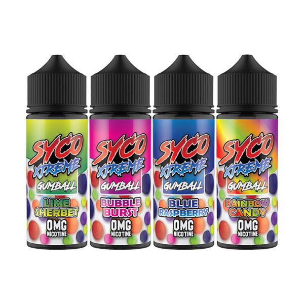 SYCO Xtreme Gumball 100ml Relleno corto 0mg (80VG/20PG)