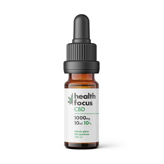 Health Focus CBD 1000mg 10% Full Spectrum MCT CBD Oil 10ml