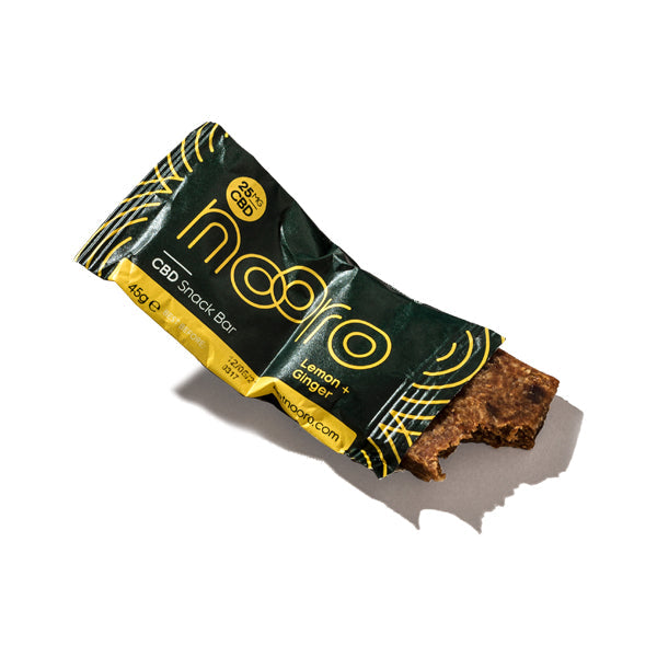 Nooro 25mg CBD Lemon & Ginger CBD Oat Bar - 45g