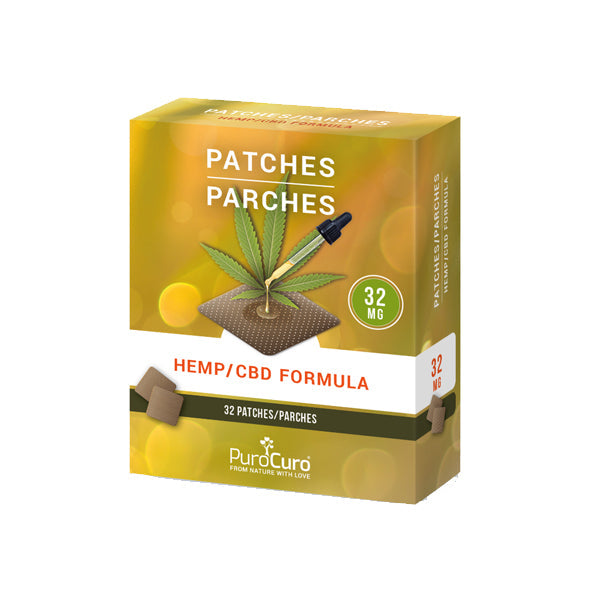 Parches de fórmula de CBD PuroCuro de 32 mg