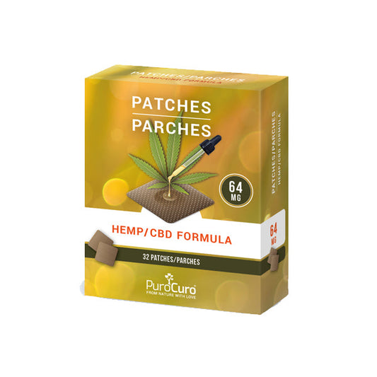 Parches de fórmula de CBD PuroCuro de 64 mg