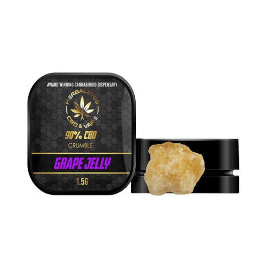 Herbaleyes 90% CBD Üzüm Jöle Dab Plakaları - 1.5g