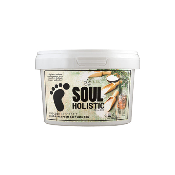 Soul Holistic 100mg CBD Saf Epsom Tuzu Kokusuz Ayak Tuzu - 500g