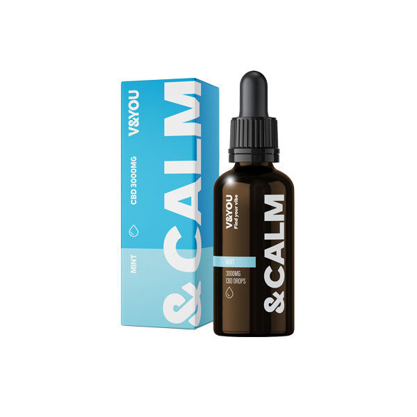 V&YOU &Calm 3000mg CBD Oil Drop 30ml